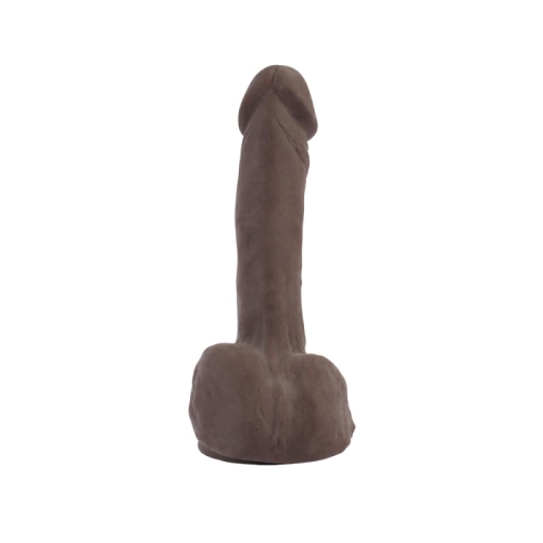 Фаллоимитатор реалистичный на присоске коричневого цвета Chisa T-Skill Real Basix Cock - 3
