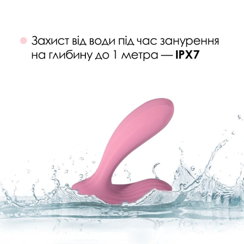 Смарт вібратор в рожевий трусики Svakom Erica Romantic 2 мотора - 5