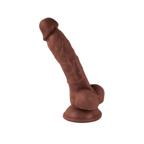 Реалистичный фаллоимитатор на присоске Realistic Dong Brown Mr. Rude 7.5 коричневый - 3
