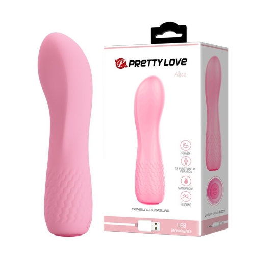 Міні вібратор для клітора рожевий серії Pretty Love-Alice, BI - 014561 - 1