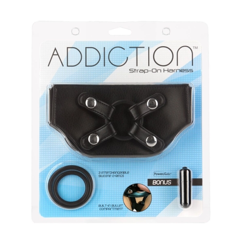 Трусики для страпону чорні Addiction Strap-On Harness розмір One Size - 7