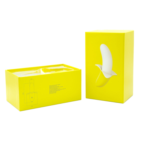 Вибратор для точки G и для клитора водонепроницаемый желтый Banana Bliss Mini Silicone Vibrator 10 режимов вибрации - 9