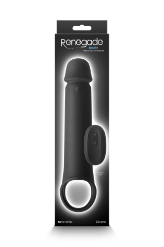 Вібронасадка на член з пультом ДК чорного кольору NS Novelties Renegade Brute - 5
