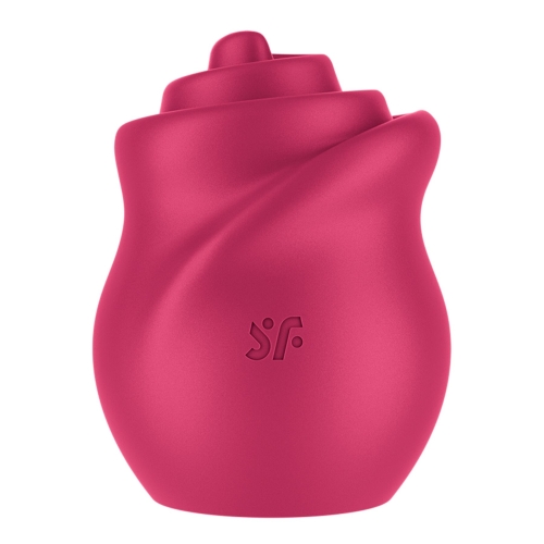 Стимулятор для клитора с имитацией язычка красный Satisfyer Tongue Twister - 2