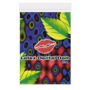 Серветка латексна для орального сексу з ароматом та смаком м'яти ONE Dental Dams 1 штука