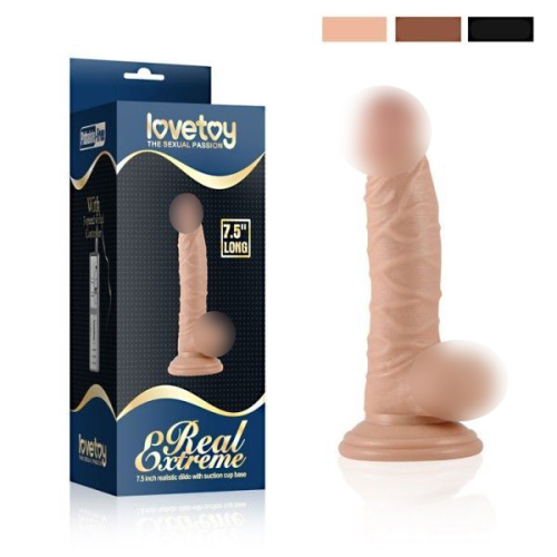 Фаллоимитатор реалистичный на присоске 19см Lovetoy - 1
