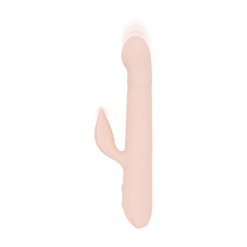 Вибратор кролик для точки G и клитора розовый Good Vibes Only SHAI Thrusting Vibrator - 1