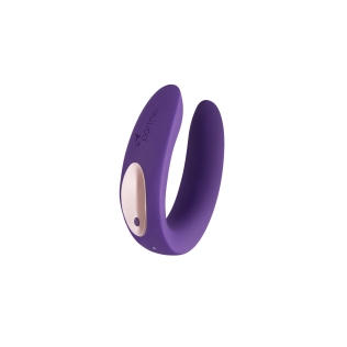 Вібратор для пари Сатисфаер Satisfyer Double (Partner) Plus фіолетовий