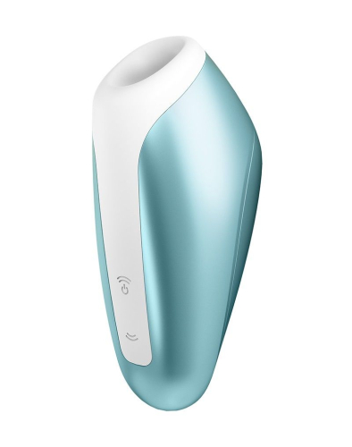 Миниатюрный вакуумный вибратор для клитора голубой Satisfyer Love Breeze Ice - 4