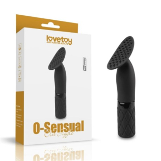 Вибратор для стимуляции клитора силиконовый черного цвета Lovetoy O Sensual Clit Jiggle