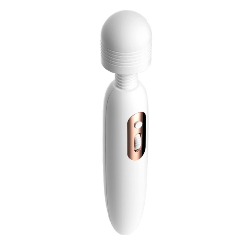Вібратор у формі мікрофона білий Lustoy Classic Wand Massager Vibrator - 2