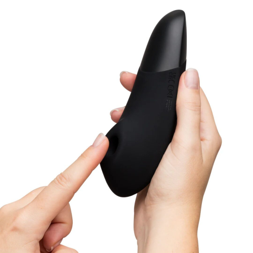Вакуумний кліторальний чорний стимулятор Womanizer Enhance - 8