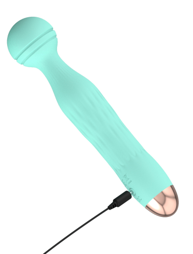 Вібратор Ванд у формі мікрофону м'ятного кольору Soft Silicone - 3