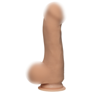 Фалоімітатор 15,2 см/5,1 см реалістичний на присоску Doc Johnson The D-Master D-7.5 Inch With Balls-ULTRASKYN