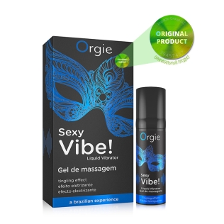 Возбуждающий гель (Жидкий вибратор) Orgie SEXY VIBE 15 мл Интенсивность средняя
