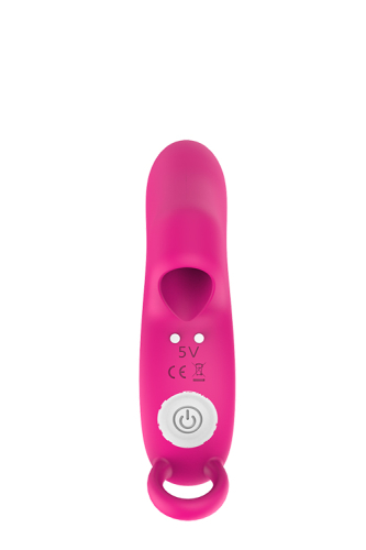 Вибромассажер на палец для стимуляции клитора розовый VIBES OF LOVE FINGER VIBE MAGENTA - 3