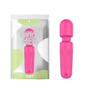 Вибромассажер Ванд в форме микрофона малинового цвета Cnt Sweetie Wand 2