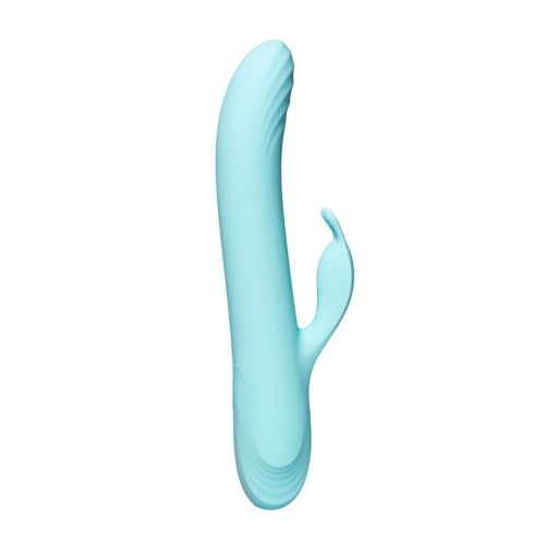 Вибратор-кролик Пульсатор для точки G голубой Every Night Toys - 4