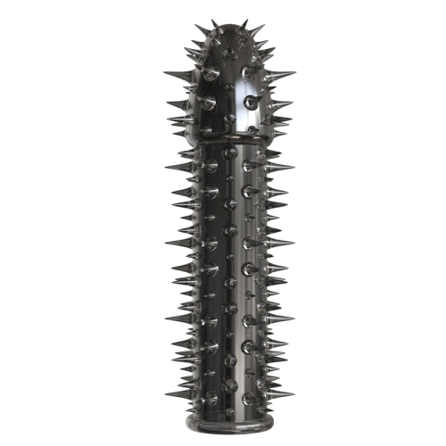 Стимулирующая насадка на член с шипами черная Meleon - Screaming Thorn Wolf Braces BLACK - 2