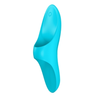 Вибратор на палец для клитора голубой Satisfyer Teaser Light