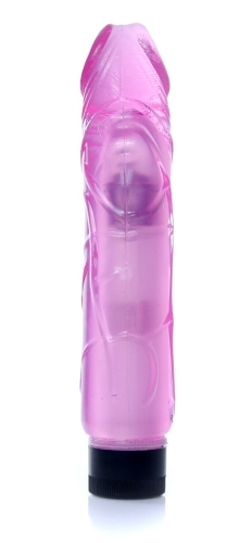 Вибратор реалистичный розовый Boss Series Juicy Jelly Multispeed длина 22 см диаметр 4 см - 4