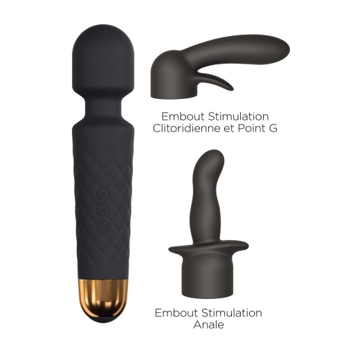 Вибромассажер силиконовый многофункциональный Dorcel Kit Wanderful с вагинальной и анальной насадкой - 8