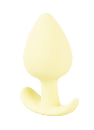 Міні анальний затор жовтого кольору Soft Silicone Mini Butt Plug - 8
