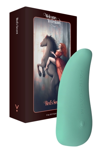 Клиторальный стимулятор зеленого цвета FairyGasm ThrillLeaf - 1
