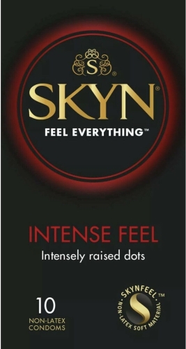 Нелатексные презервативы с выступающими шипами SKYN Intense Feel 10 штук - 2