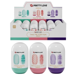 Набір мастурбаторів різних кольорів LYBAILE Pretty Love Cupid X 18 штук