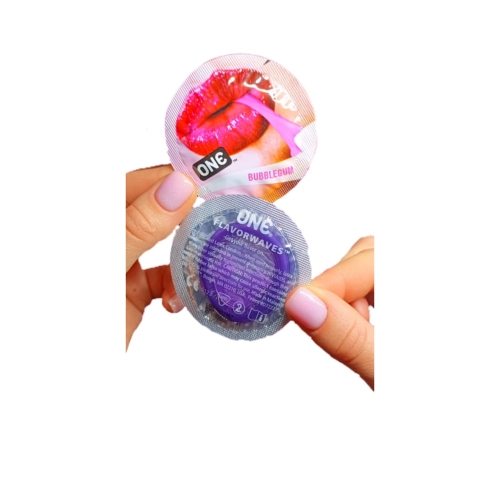 Презервативы ONE Bubblegum с ароматом и вкусом жвачки по 1 шт - 8