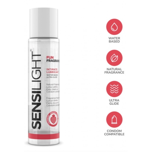 Ароматний лубрикант на водяній основі з ароматом полуниці Intimateline Sensilight Fun Fragrance 60мл - 3