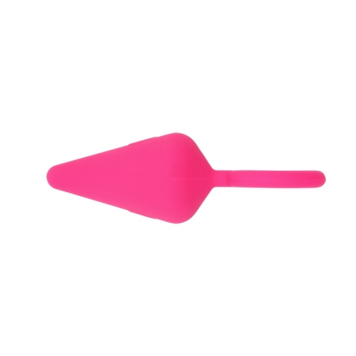 Анальная пробка с кольцом розового цвета Chisa Candy Plug Medium - 2