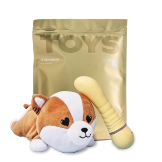 Вибратор вагинальный для зоны G TOYS кейс-песик шиба-ина Friday Bae