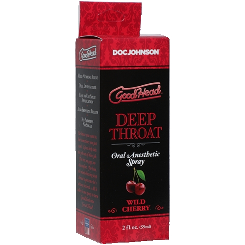 Спрей для минета Глубокая Глотка Doc Johnson GoodHead Deep Throat Spray – Wild Cherry Вишня (59 мл) - 2
