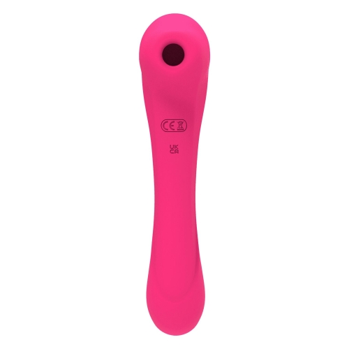 Вибратор и вакуумный клиторальный стимулятор 2 в 1 розовый Alive New Midnight Quiver Magenta - 2
