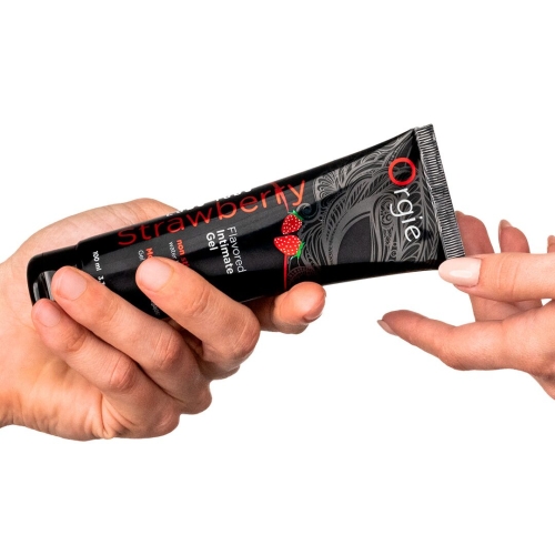 Оральный лубрикант со вкусом клубники на водной основе Orgie Lube Tube 100 мл - 2
