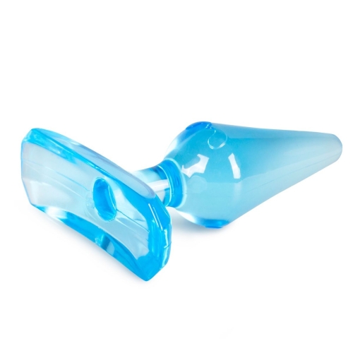 Анальний гелевий корок блакитного кольору EasyToys The Assifier - 3