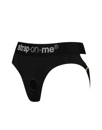 Трусы-стринги для страпона черные Strap-On-Me HEROINE HARNESS размер XL - 2