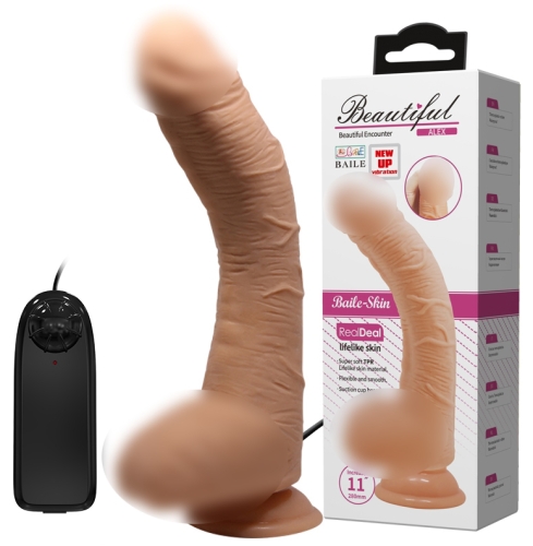 Вибратор на присоске реалистичный телесный LYBAILE Penis Vibration - 1