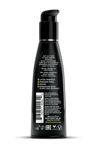 Оральный лубрикант на водной основе со вкусом манго Wicked Sensual Care Аqua 120 мл - 4