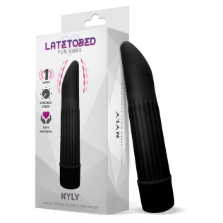 Вибропуля клиторальная черная Latetobed Nyly Multi-speed Stimulator 