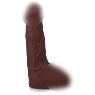 Кончающий фаллоимитатор реалистичный на присоске коричневый Doc Johnson The Realistic Cock ULTRASKYN - Squirting 9,5
