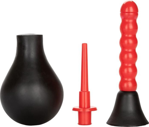 Анальний душ чорного червоного кольору California еxotic novelties Colt anal douche - 1