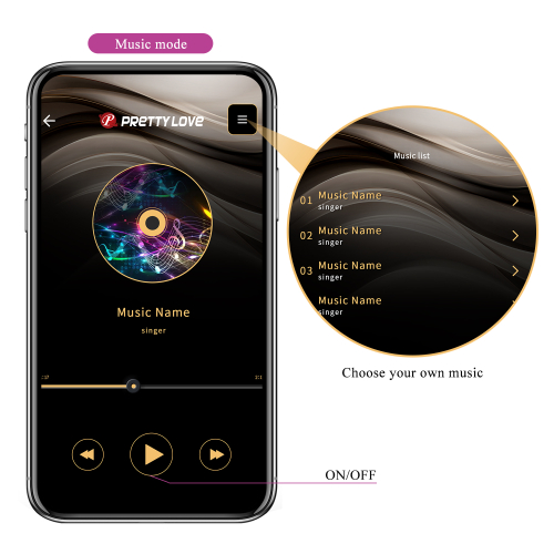 Смарт вібратор для точки G та клітора фіолетового кольору Lybaile Pretty Love G-Spot APP Baird - 16