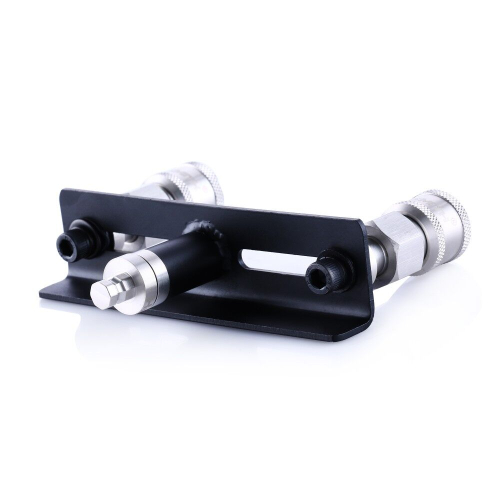 Подвійний адаптер із головкою для секс машин чорного кольору Hismith Adapter with Double Head - 4