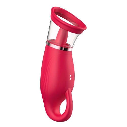 Вакуумный стимулятор з язычком Erospace Licking Tongue Suction Vibrator Sweet Play A18 - 6