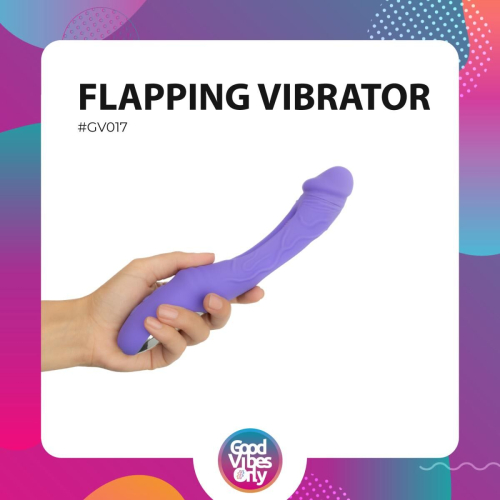 Вибратор для точки G фиолетовый Good Vibes Only Flax Vibrating Dildo with G-Spot - 9
