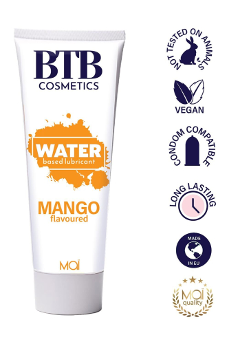 Лубрикант на водной основе с ароматом манго Mai BTB Flavored Mango 100 мл - 1