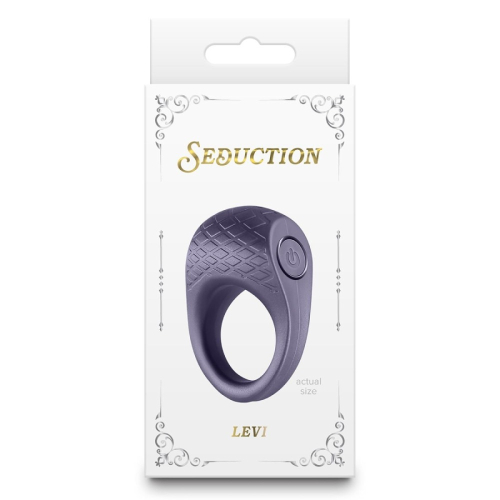 Эрекционное виброкольцо на член серое NS Novelties Seduction Levi - 3